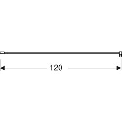 Support mural 154.283.00.1 pour séparation de douche de plain-pied 