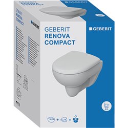 WC suspendu Renova Compact 500.804.00.1 avec abattant WC 
