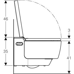 WC suspendu AquaClean Maïra Classic 146.208.21.1 Chromé brillant 