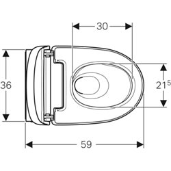 WC suspendu AquaClean Maïra Classic 146.208.21.1 Chromé brillant 