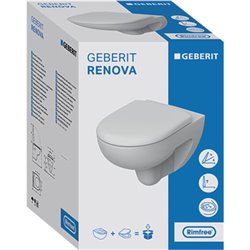 WC suspendu Renova 500.801.00.1 charnières déclipsables 
