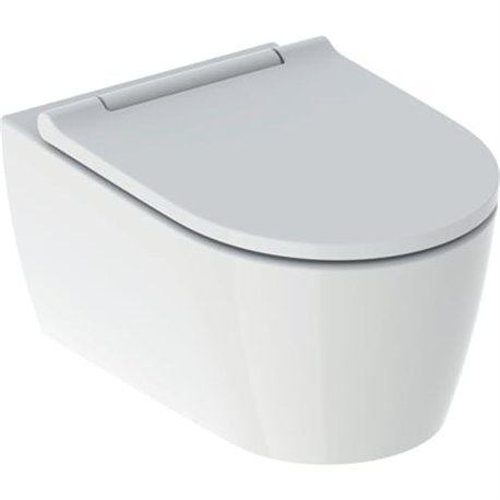 WC suspendu ONE 500.201.01.1 avec abattant WC recouvrement blanc