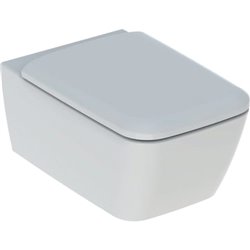 WC suspendu iCon Square 500.807.00.1 caréné, avec abattant WC