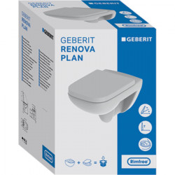 WC suspendu Renova Plan 500.817.00.1 avec abattant WC 