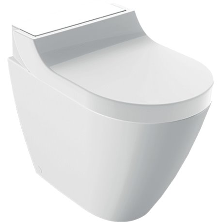WC sur pied AquaClean Tuma Comfort 146.310.SI.1 verre blanc 45,5x52,3x36 cm
