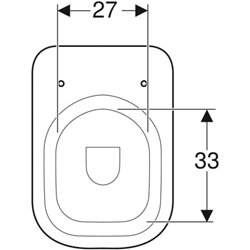 WC sur pied Renova Comfort Square 218500000 surélevé, semi-caréné, 46x55,5x39 cm