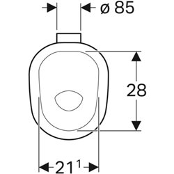 WC sur pied Bambini 211650000 pour bébés et enfants, 30x37,5x28 cm