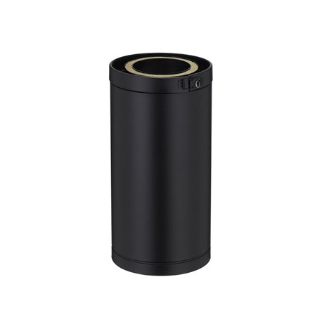 Élément droit ED450150TP3E/9030 Hauteur 450 mm Ø 150 mm Noir