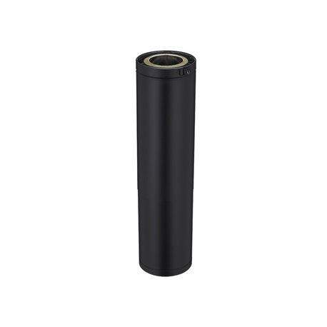 Élément droit ER150TP3E/9030 Hauteur réglable Ø 150 mm Noir