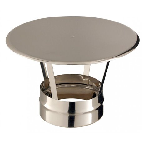 Chapeau pare-pluie Tubage rigide CPI080SLCD Ø 80 mm