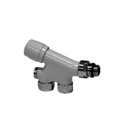 Kit robinet coude monotube équerre/droit 90° VALMONDIR01 thermostatisable 