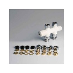 Kit robinet coude 50 mm droit VALKIT50DIRCU01 thermostatisable 