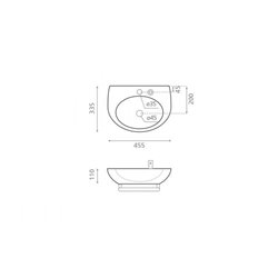 Alhambra/D 4910/D 335x455 mm Sans trop-plein