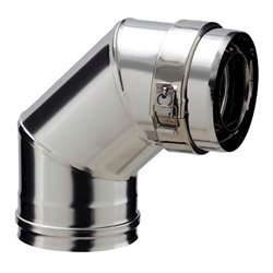 Coude EC90100DG 90 degrés Ø 100/150 mm