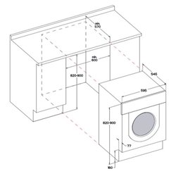 Lave-linge intégrable BIWMWG71483FRN 7 kg 1400 trs/min