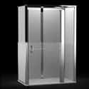 Cabine Onyx Porte Duo 1290DDLCWH 1200x900 mm en angle gauche
