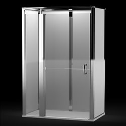 Cabine Onyx Porte Duo 1290DDRAWH 1200x900 mm en niche droite