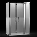 Cabine Onyx Porte Saloon 1290SDLCWH 1200x900 mm en angle gauche