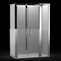 Cabine Onyx Porte Saloon 1290SDLAWH 1200x900 mm en niche gauche