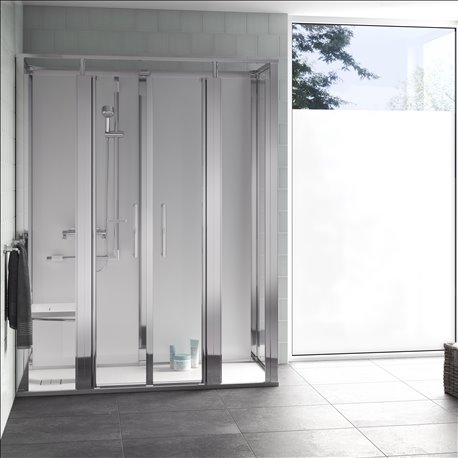 Cabine Onyx Porte Saloon 1290SDRAWH 1200x900 mm en niche droite Cabine Onyx Porte Saloon 1290SDRAWH 1200x900 mm en niche droite