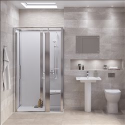 Cabine Onyx Porte Classique 1290CDLAWH  1200x900 mm en niche gauche