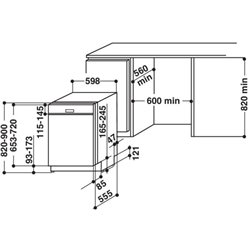 Lave-vaisselle WKCIO3T133PFE  14 couverts intégrable