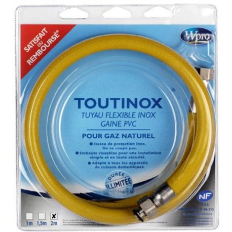 Tuyau flexible Toutinox TNE200 pour appareil cuisson 2 m