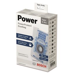 Sac aspirateur BBZ41FGALL lot de 4 sacs pour Bosch Tous sauf BSG8 et BSN