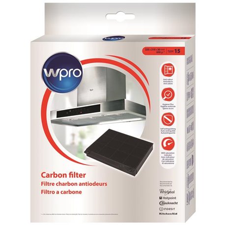 Filtre de hotte CHF15/1 type 15 22,5x21x3 cm