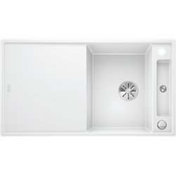 Evier Axia III 5 S Silgranit PuraDur 523209 Planche frêne  Blanc