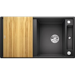 Evier Axia III 5 S Silgranit PuraDur 523205 Planche frêne  Anthracite