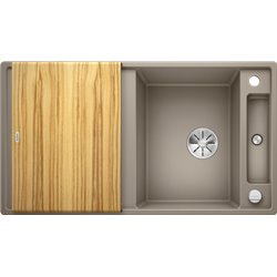 Evier Axia III 5 S Silgranit PuraDur 523212 Planche frêne  Tartufo