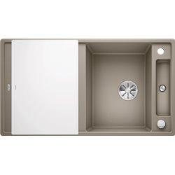Evier Axia III 5 S Silgranit PuraDur 523222 Planche verre blanc Tartufo