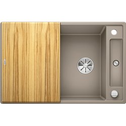Evier Axia III 45 S Silgranit PuraDur 523180 Tartufo Planche frêne