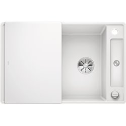 Evier Axia III 45 S-F Silgranit PuraDur 523202 Blanc Planche verre blanc