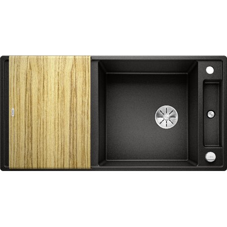 Evier Axia III XL 6 S 525858 Planche frêne Noir Evier Axia III XL 6 S 525858 Planche frêne Noir