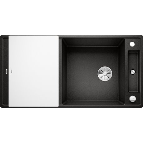 Evier Axia III XL 6 S 525857 Planche verre blanc Noir Evier Axia III XL 6 S 525857 Planche verre blanc Noir