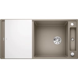 Evier Axia III XL 6 S 523517 Planche verre blanc Tartufo