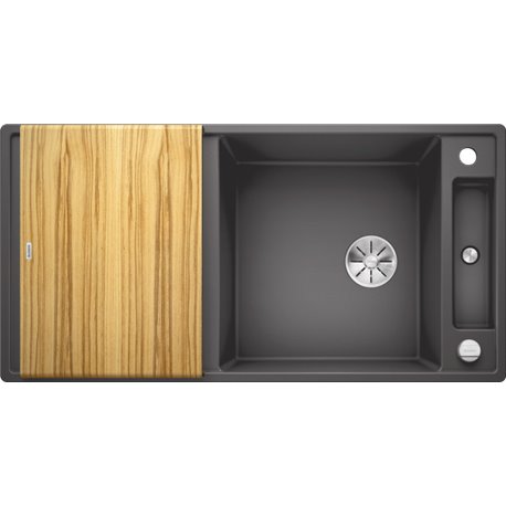 Evier Axia III XL 6 S 523501 Planche frêne Gris rocher