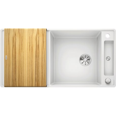 Evier Axia III XL 6 S-F Silgranit PuraDur 523523 Planche frêne Blanc Evier Axia III XL 6 S-F Silgranit PuraDur 523523 Planche frêne Blanc