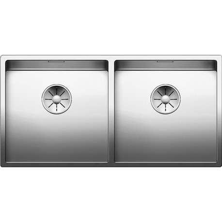 Evier Claron 400/400-IF Steelart 521617 Cuve double 865x440 mm