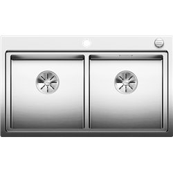 Evier Divon II 8-IF Inox 521663 860x510 mm double cuve