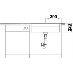 Evier Etagon 8 525191 780x510 mm Blanc