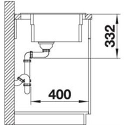 Evier Etagon 8 525191 780x510 mm Blanc