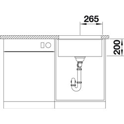 Evier Etagon 500-U  525154 Basalte 