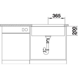 Evier Etagon 700-U 525167 730x460 mm Anthracite