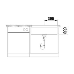Evier Etagon 700-U  525171 730x460 mm Blanc
