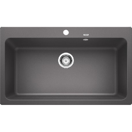 Evier Naya XL 9 521813 1 cuve Gris rocher Evier Naya XL 9 521813 1 cuve Gris rocher