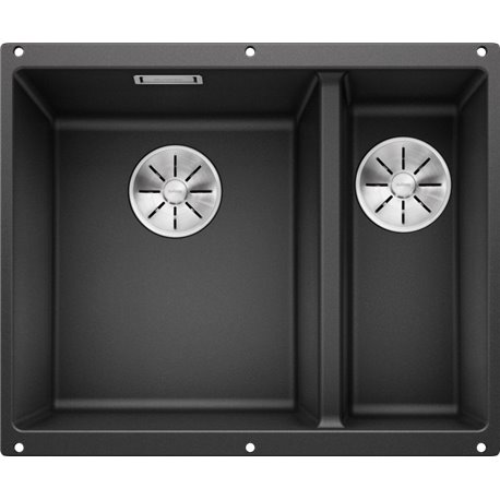 Evier Subline 340/160-U Silgranit 523548 Grande cuve gauche Anthracite