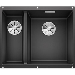 Evier Subline 340/160-U Silgranit 523558 Grande cuve droite Anthracite